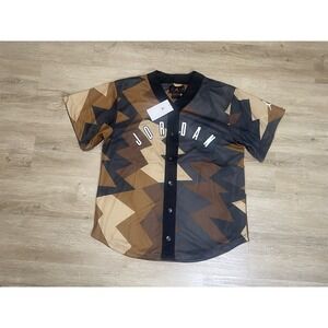 NIKE AIR JORDAN Mens Sz S Loose Fit Essentials Baseball Style Jersey FB7338-133